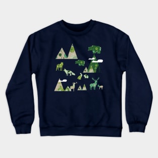 Woodland - Canadian Wildlife Crewneck Sweatshirt